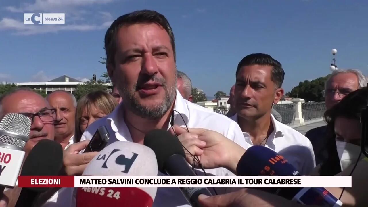 Matteo Salvini conclude a Reggio Calabria il tour calabrese