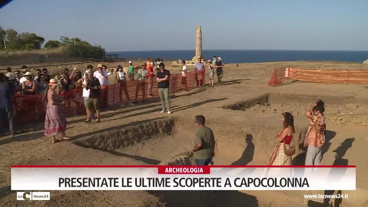 Presentate le ultime scoperte a Capocolonna