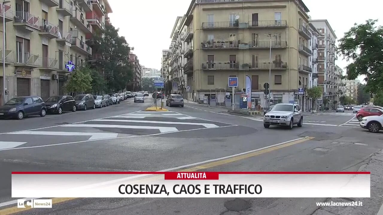 Cosenza, caos e traffico