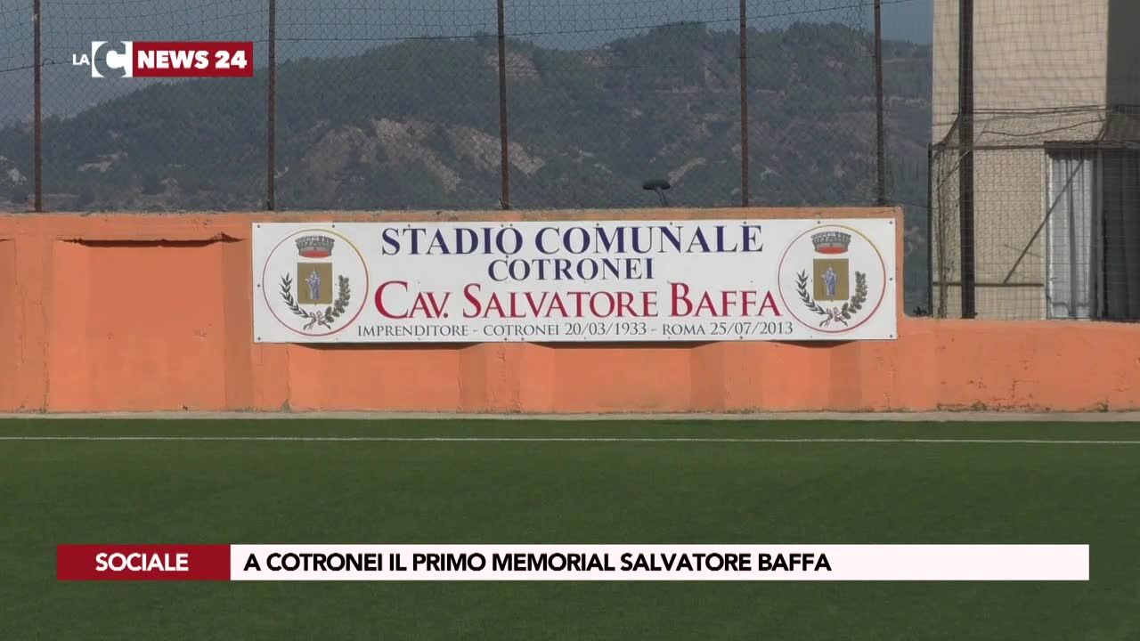 A Cotronei il primo memorial Salvatore Baffa