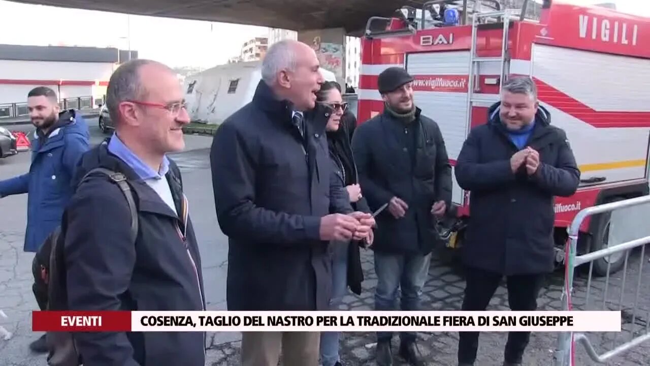 Cosenza, taglio del nastro per la tradizionale fiera di San Giuseppe