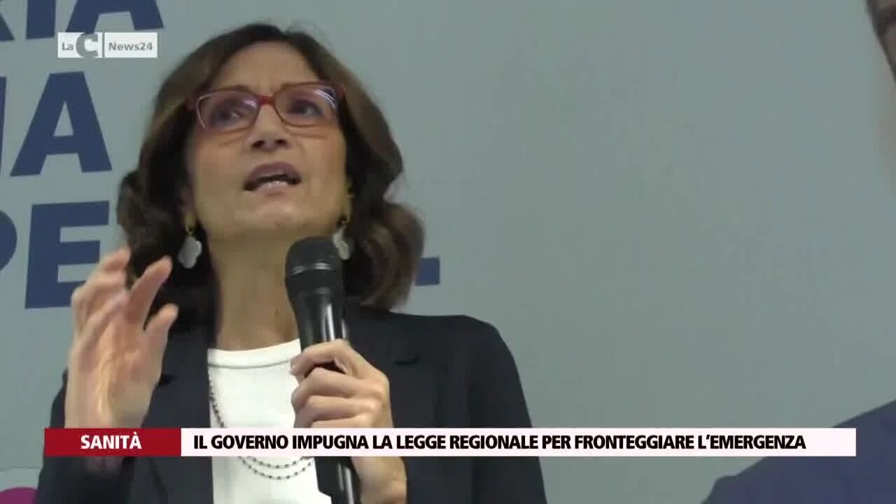 Il Governo impugna la legge regionale per fronteggiare l’emergenza