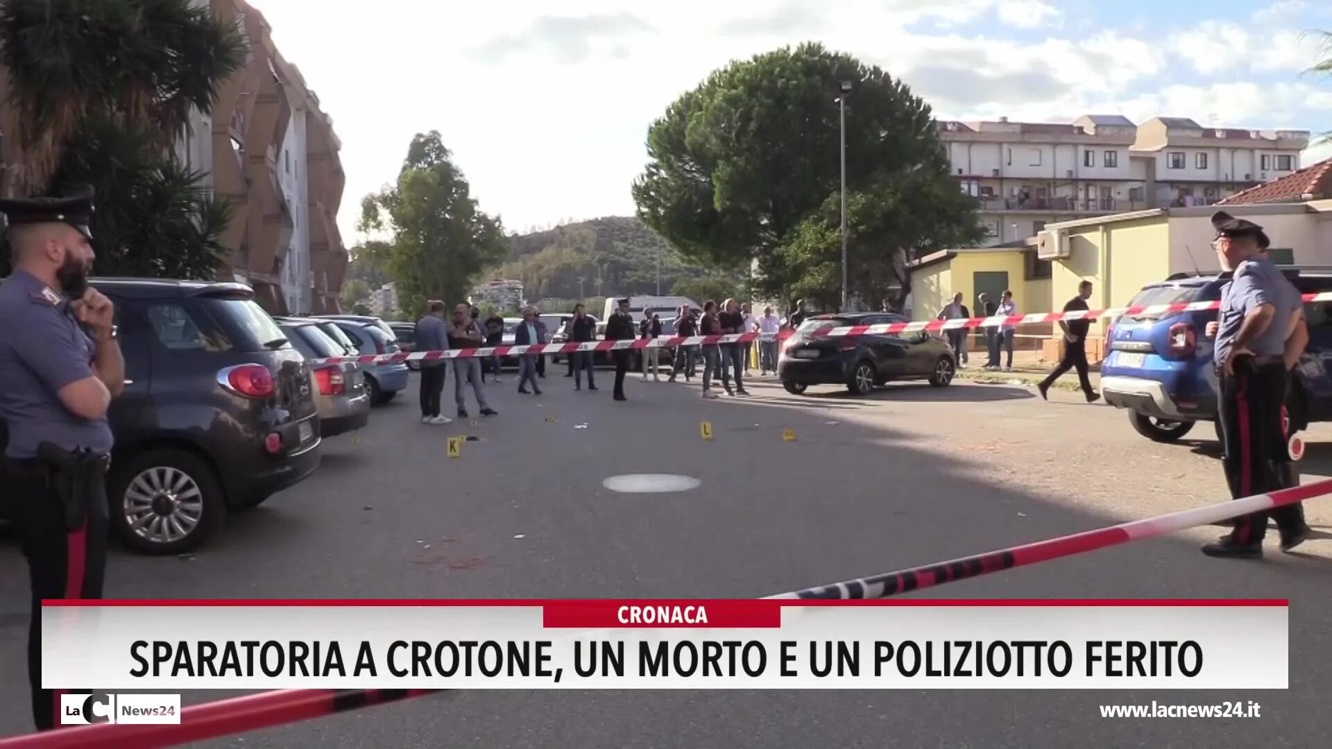 Sparatoria a Crotone, un morto e un poliziotto ferito