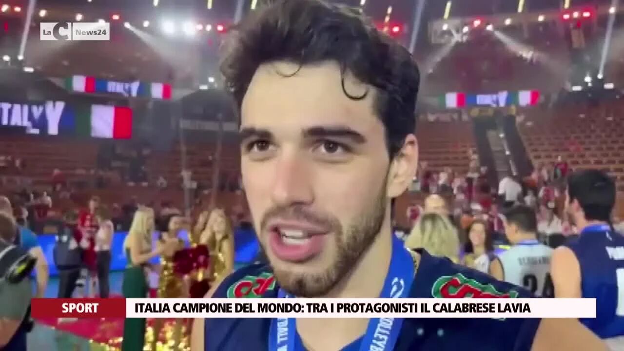 Italia campione del mondo: tra i protagonisti il calabrese Lavia