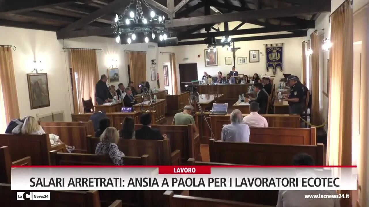 Salari arretrati, ansia a Paola per i lavoratori Ecotec