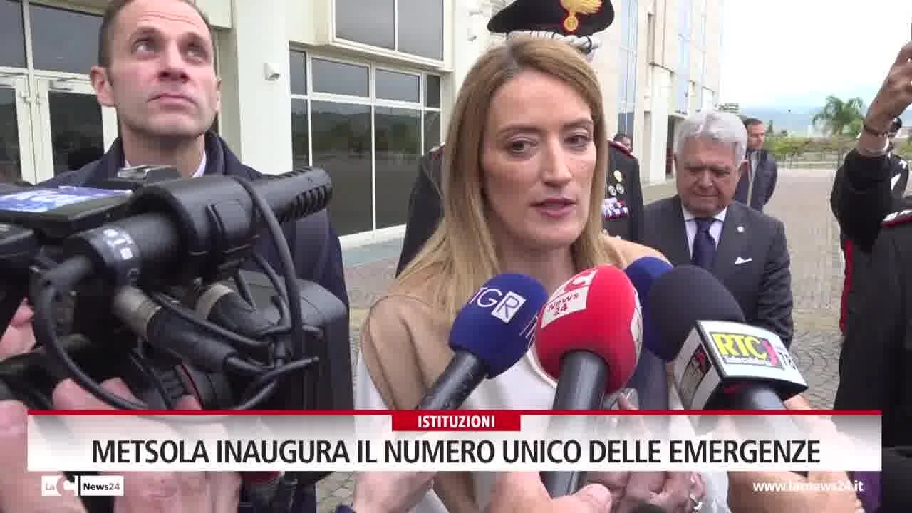 Metsola inaugura il Numero Unico delle Emergenze