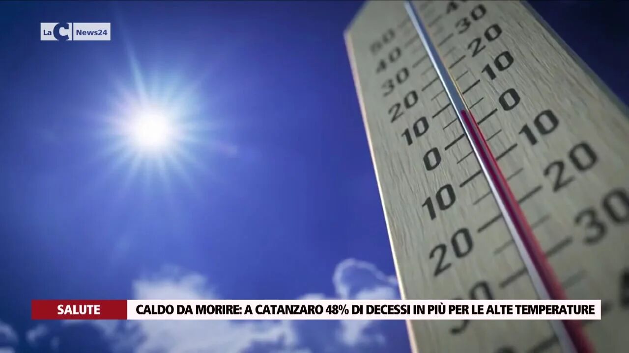 Caldo da morire: a Catanzaro 48% di decessi in più per le alte temperature