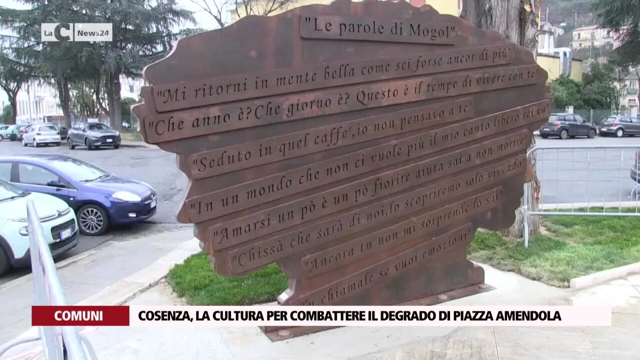 Cosenza, la cultura per combattere il degrado di Piazza Amendola