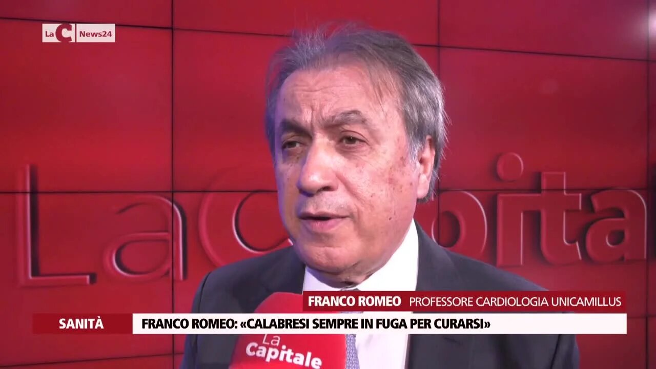 Franco Romeo: «Calabresi sempre in fuga per curarsi»