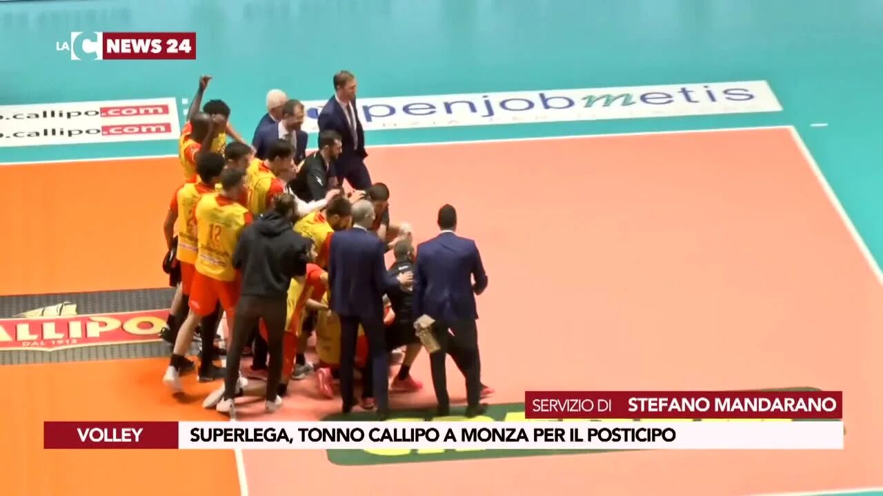 Superlega, Tonno Callipo a Monza per il posticipo