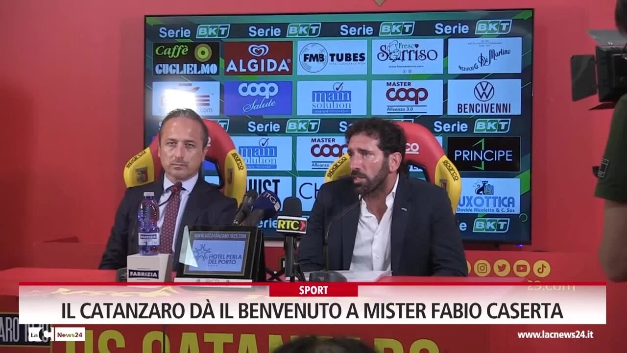 Il Catanzaro dà il benvenuto a mister Fabio Caserta