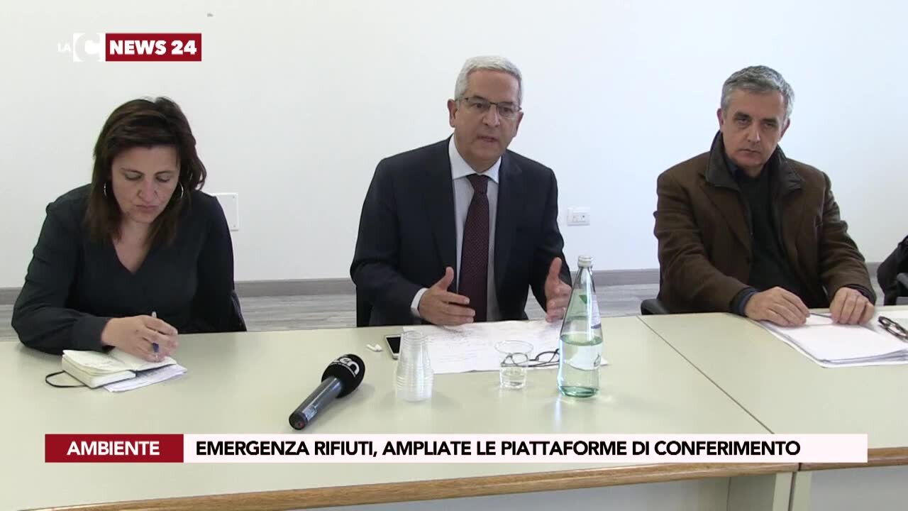 Emergenza rifiuti, ampliate le piattaforme di conferimento