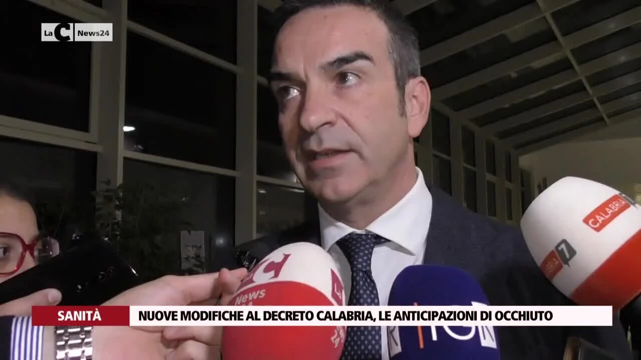 Nuove modifiche al decreto Calabria, le anticipazioni di Occhiuto