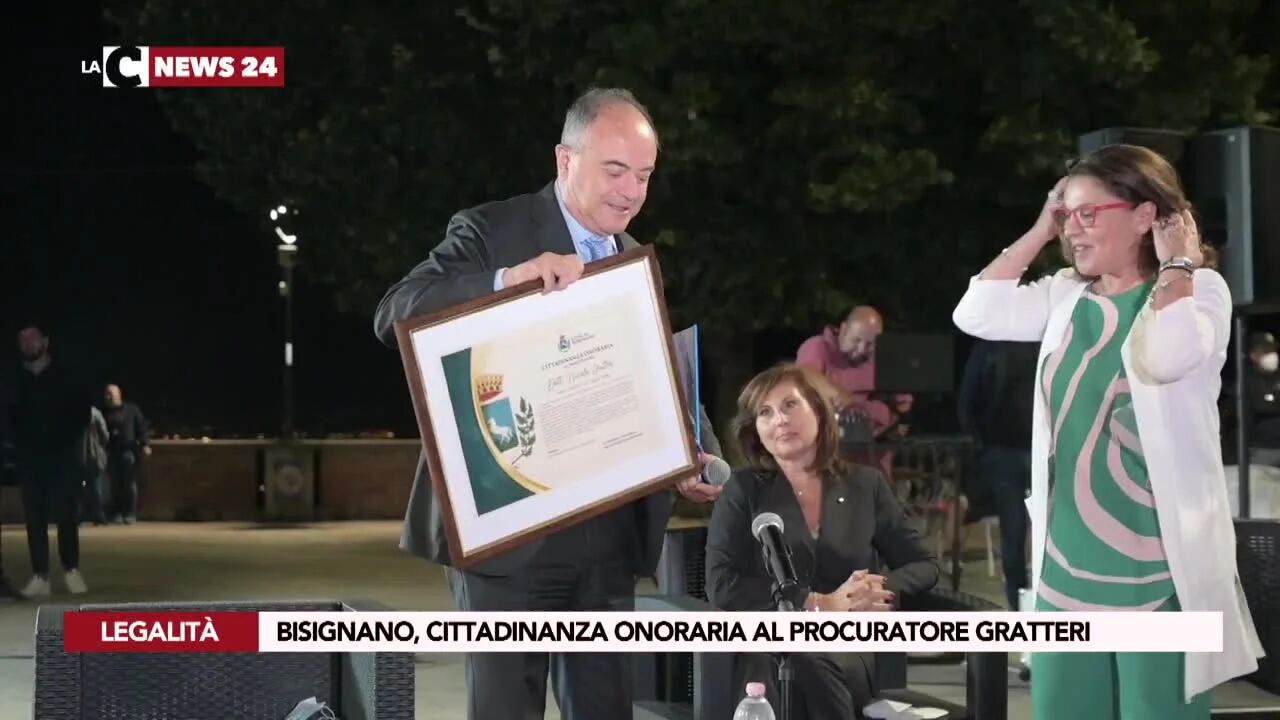 Bisignano, cittadinanza onoraria al procuratore Gratteri