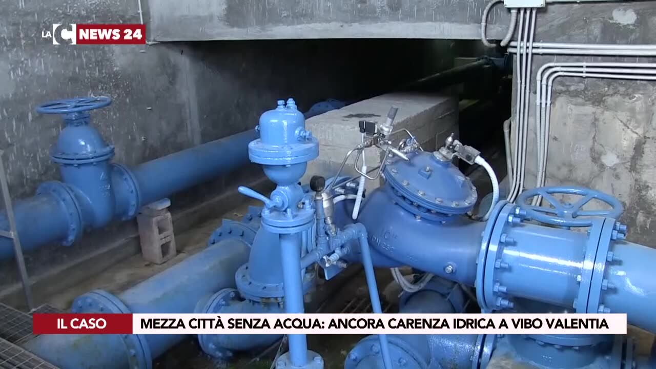 Mezza città senza acqua: ancora carenza idrica a Vibo Valentia