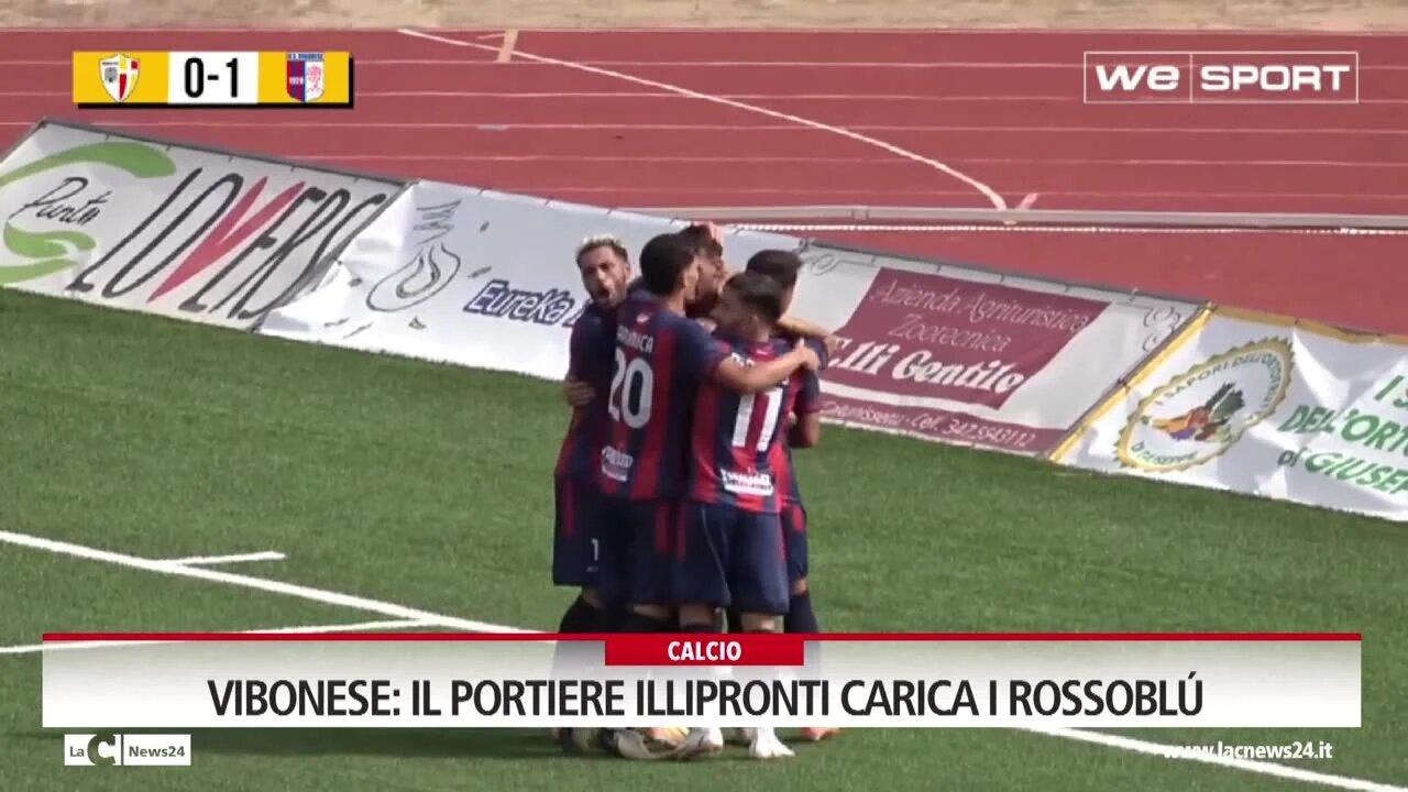 Vibonese, il portiere Illipronti carica i rossoblú