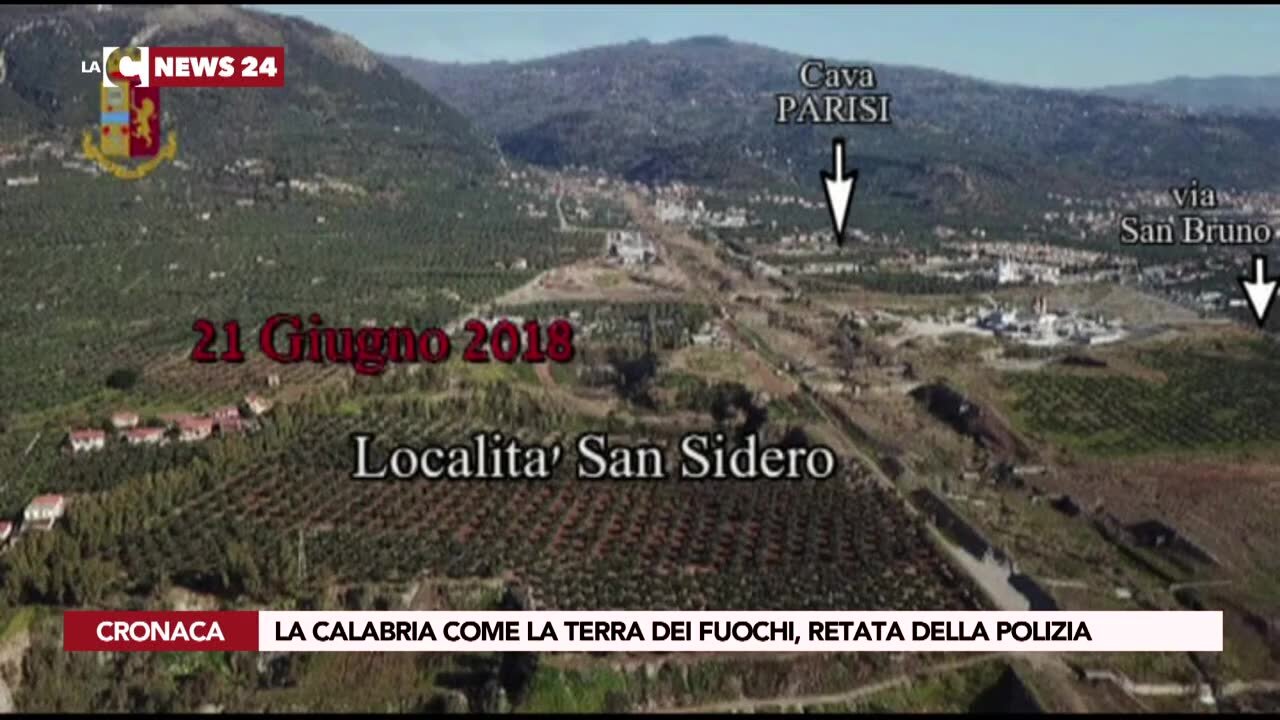 La Calabria come la terra dei fuochi, retata della Polizia