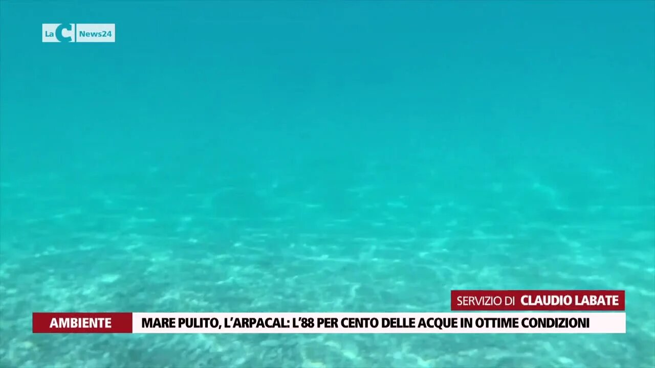 Mare pulito, l’arpacal: l’88 per cento delle acque in ottime condizioni