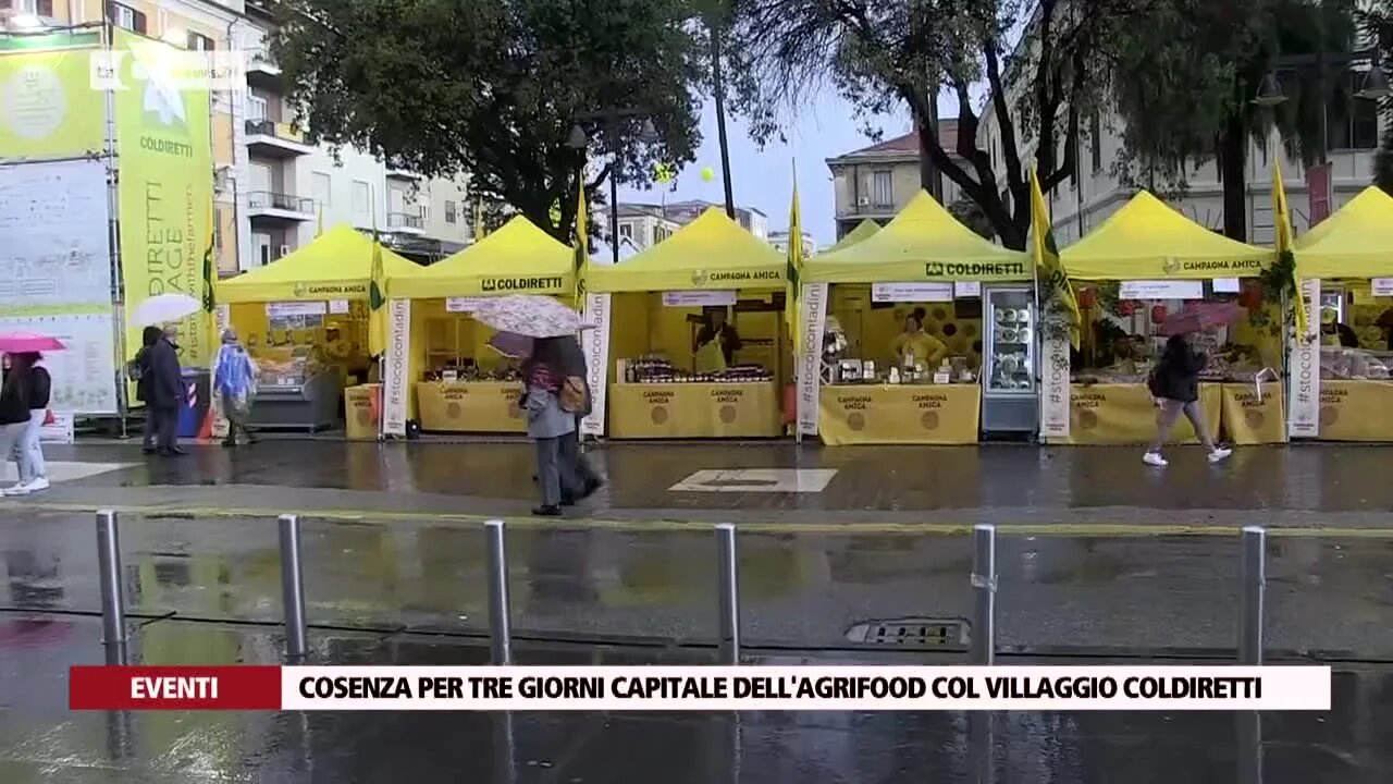 Cosenza per tre giorni capitale dell'Agrifood col Villaggio Coldiretti