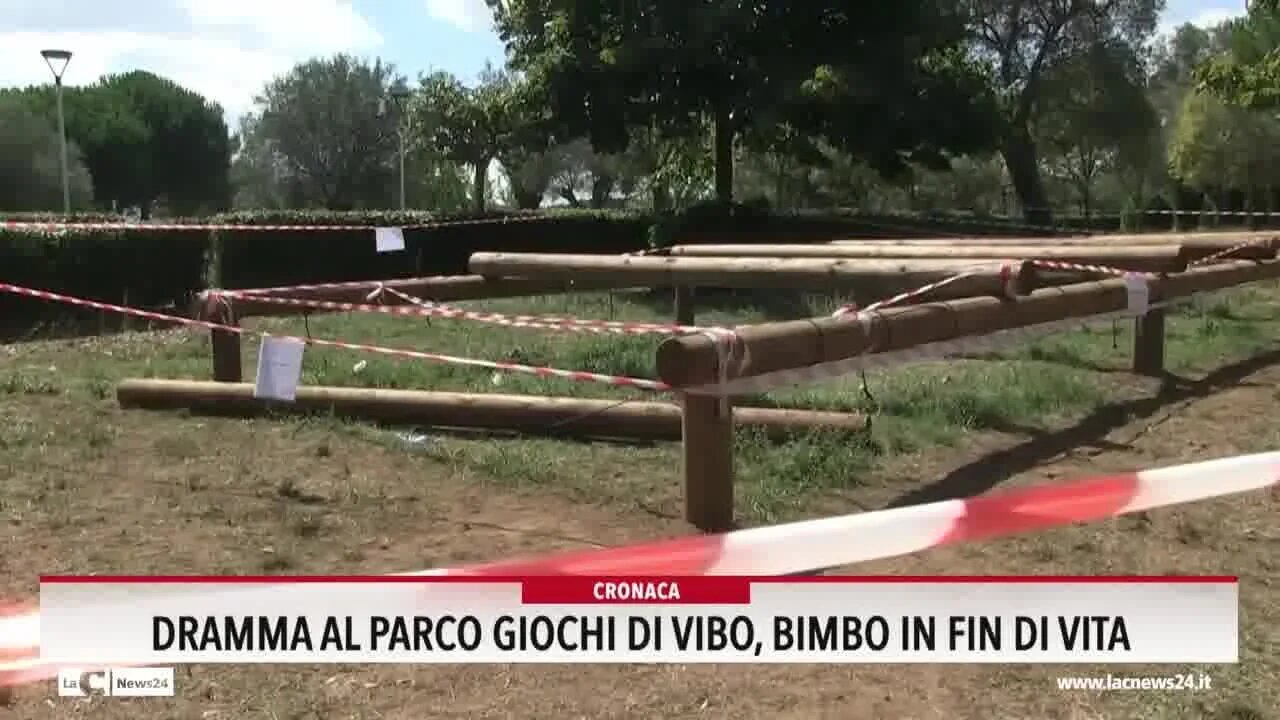 Vibo, bimbo di 4 anni schiacciato da una trave al Parco urbano: è in gravi condizioni - VIDEO