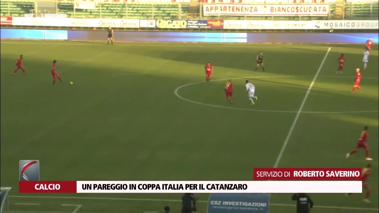Un pareggio in Coppa Italia per il Catanzaro
