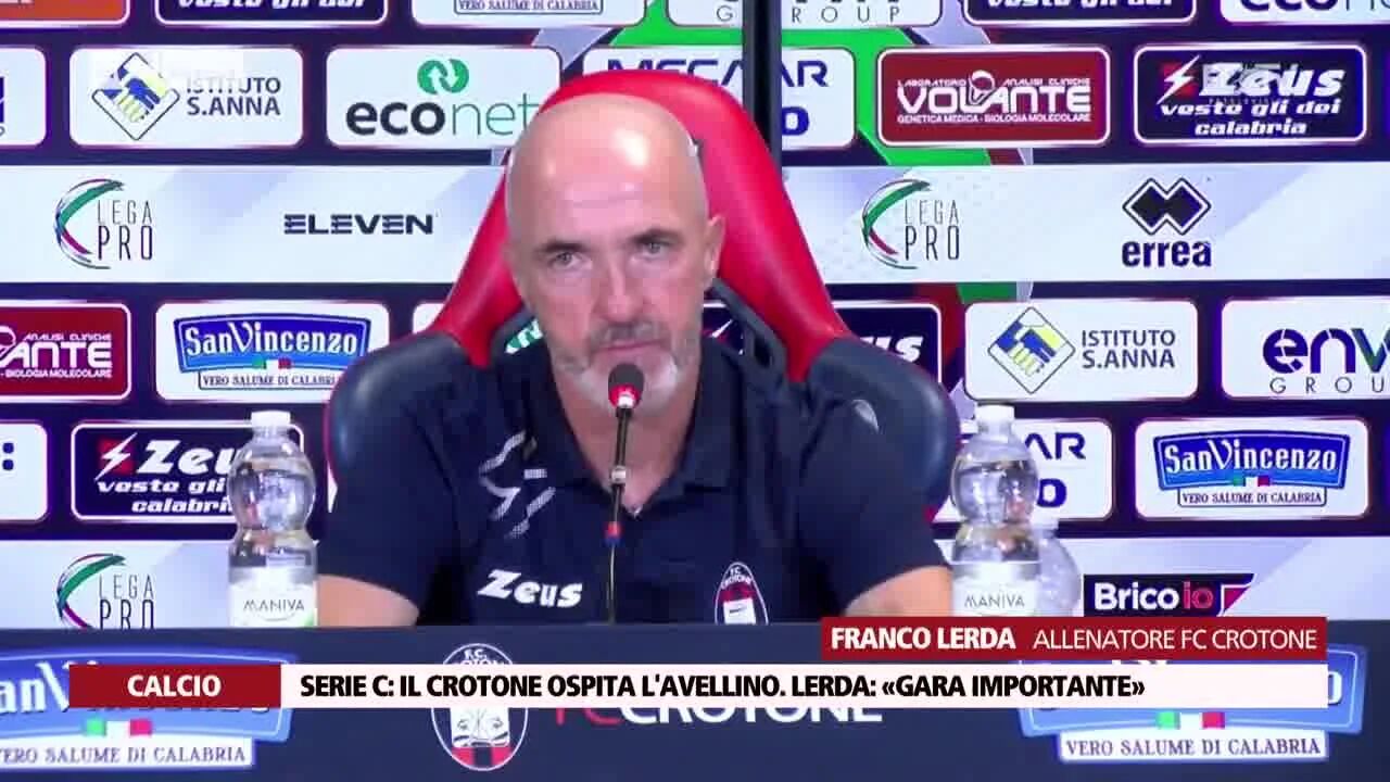 Serie C: il Crotone ospita l'Avellino. Lerda: «gara importante»