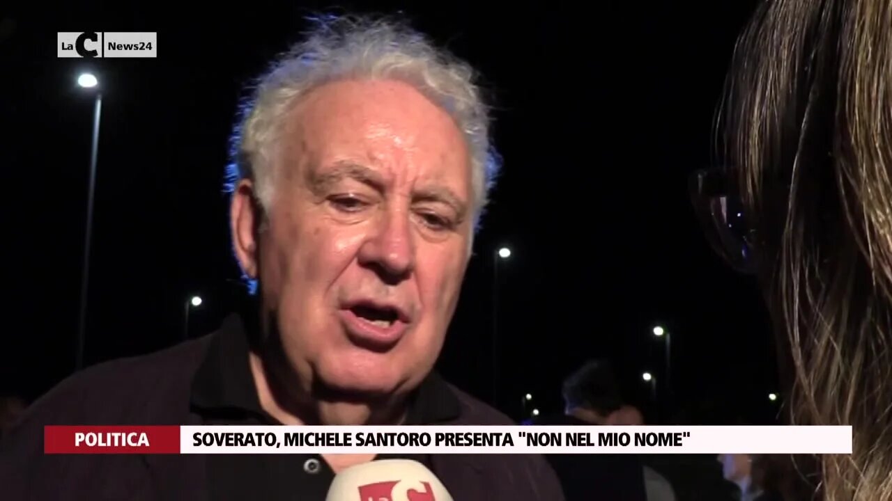 Soverato, Michele Santoro presenta non nel mio nome