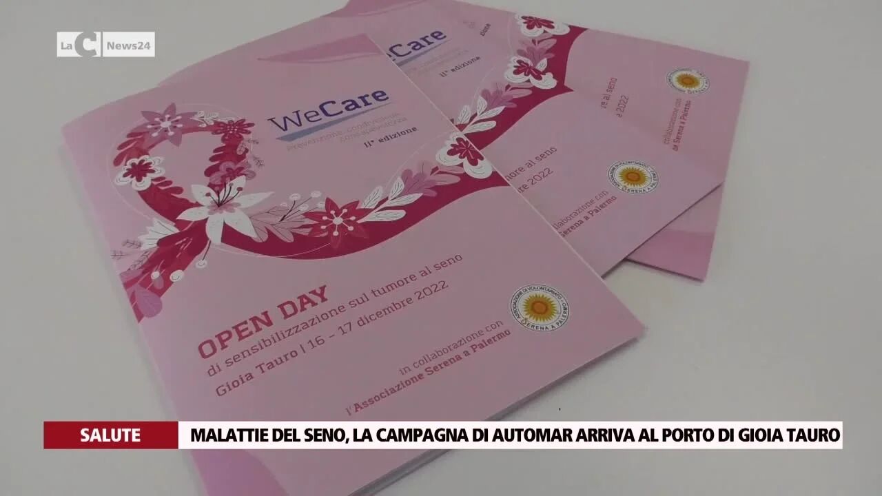 Malattie del seno, la campagna di Automar arriva al porto di Gioia Tauro