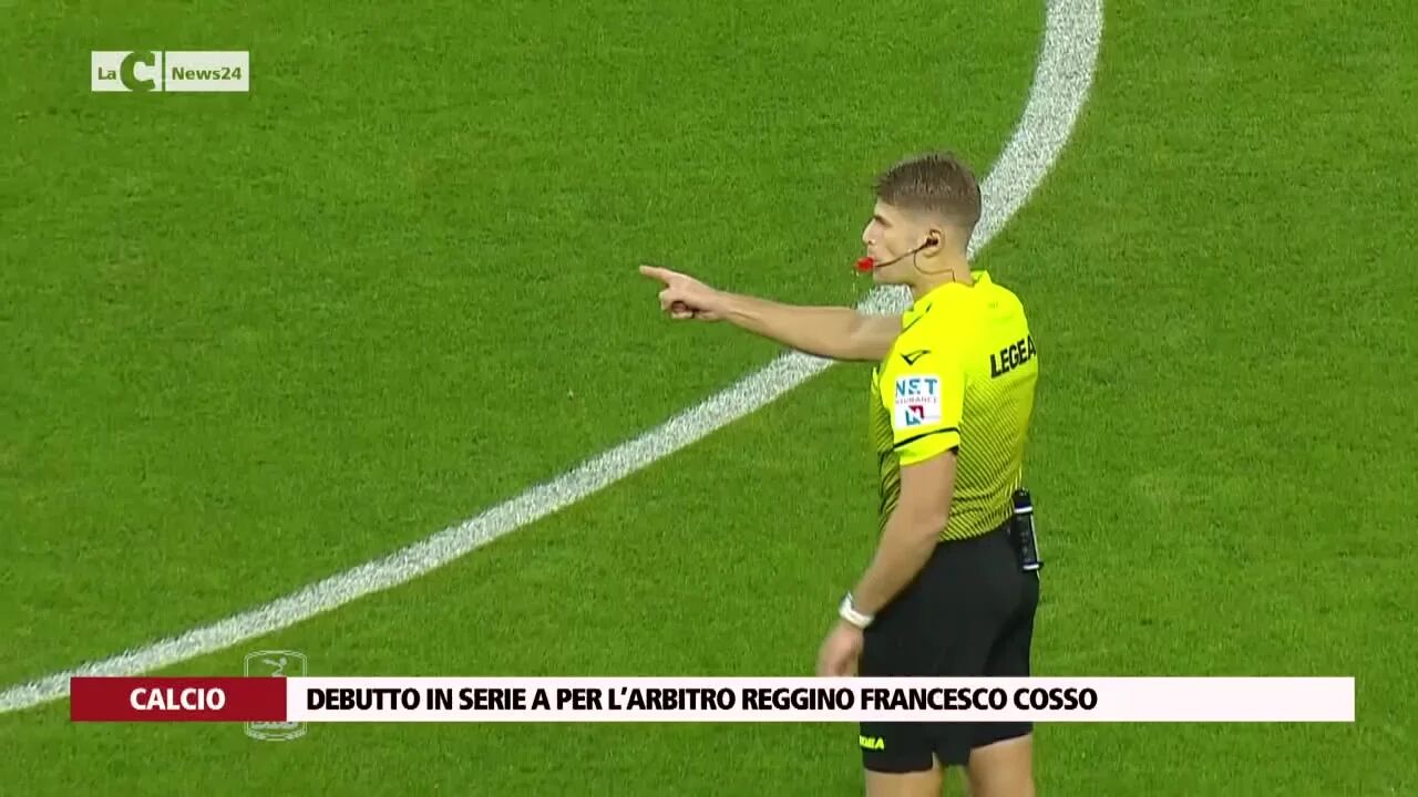 Debutto in Serie A per l’arbitro reggino Francesco Cosso