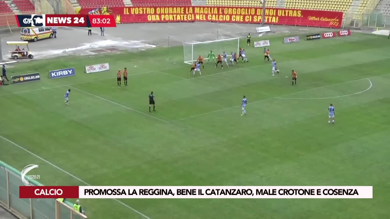 Promossa la Reggina, bene il Catanzaro, male Crotone e Cosenza