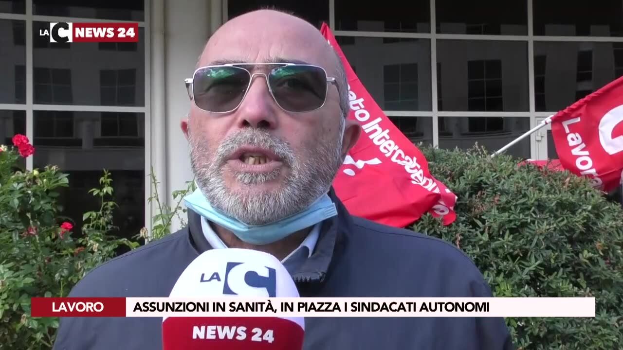 Assunzioni in sanità, in piazza i sindacati autonomi