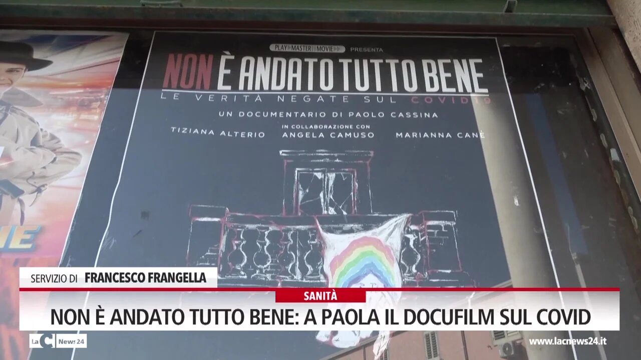 “Non è andato tutto bene”: proiettato a Paola il docufilm sulla gestione dell’emergenza Covid