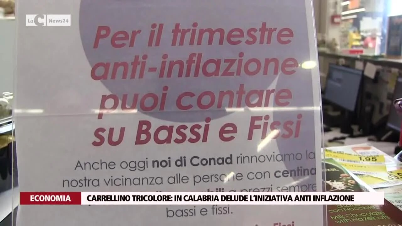 Carrellino tricolore in Calabria delude l’iniziativa anti inflazione