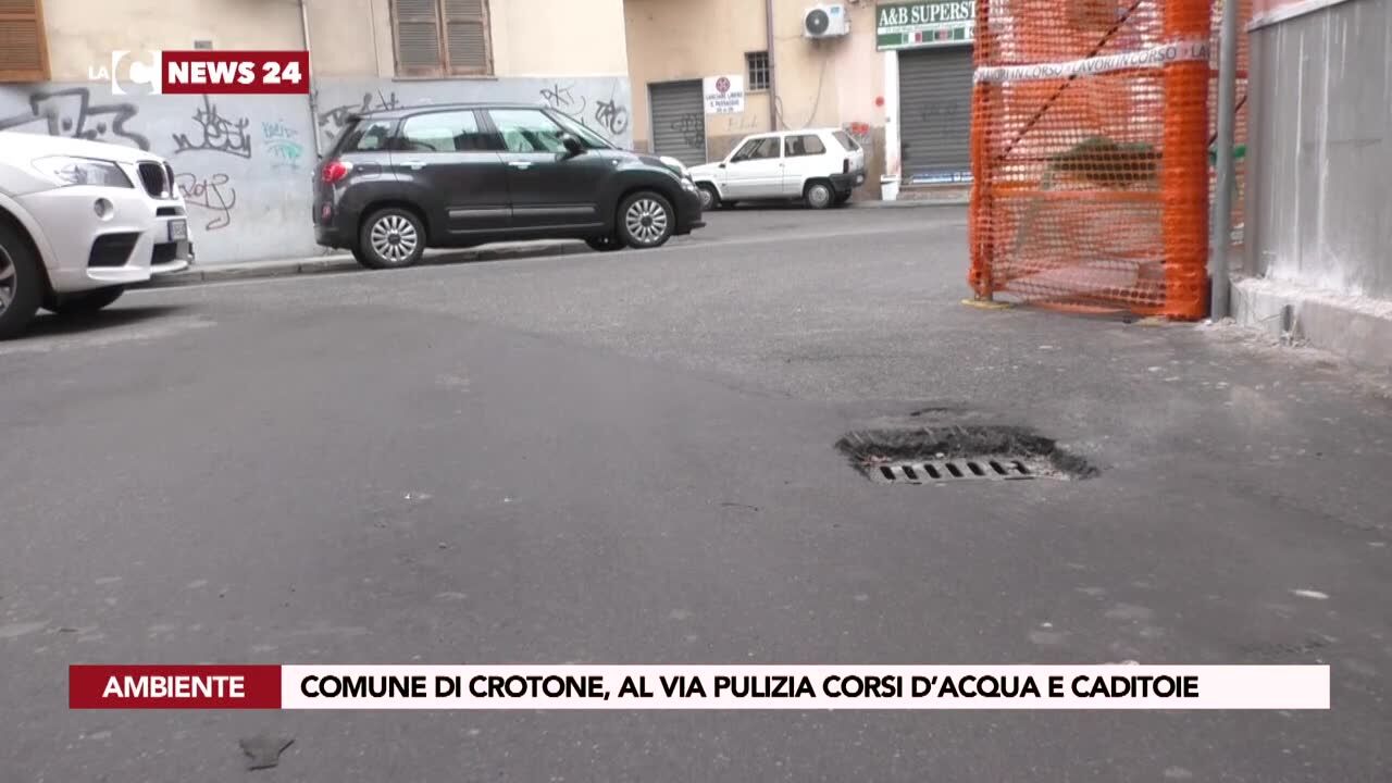 Comune di Crotone, al via pulizia corsi d’acqua e caditoie