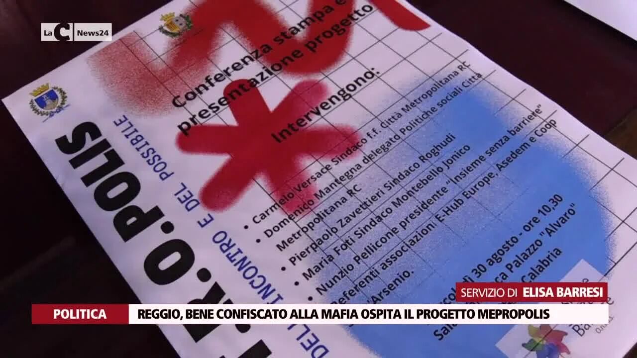 Reggio, bene confiscato alla mafia ospita il progetto Metropolis