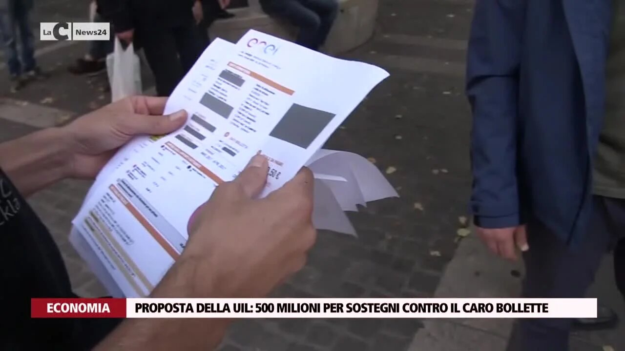 Proposta della Uil: 500 milioni per sostegni contro il caro bollette