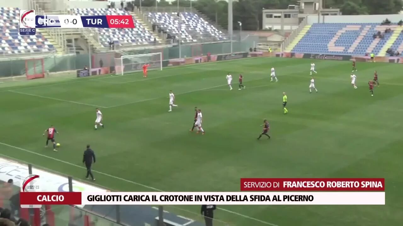 Gigliotti carica il Crotone in vista della sfida al Picerno