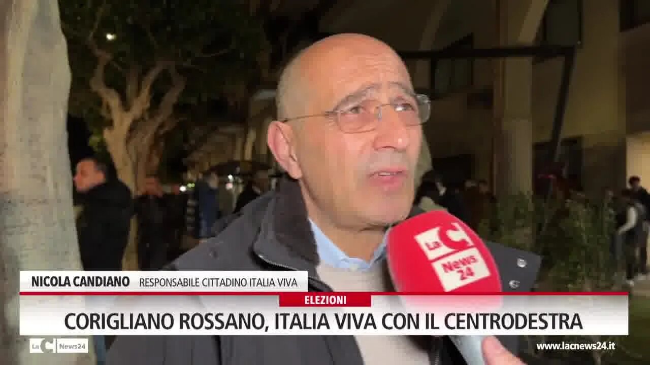 Corigliano Rossano, Italia Viva con il Centrodestra