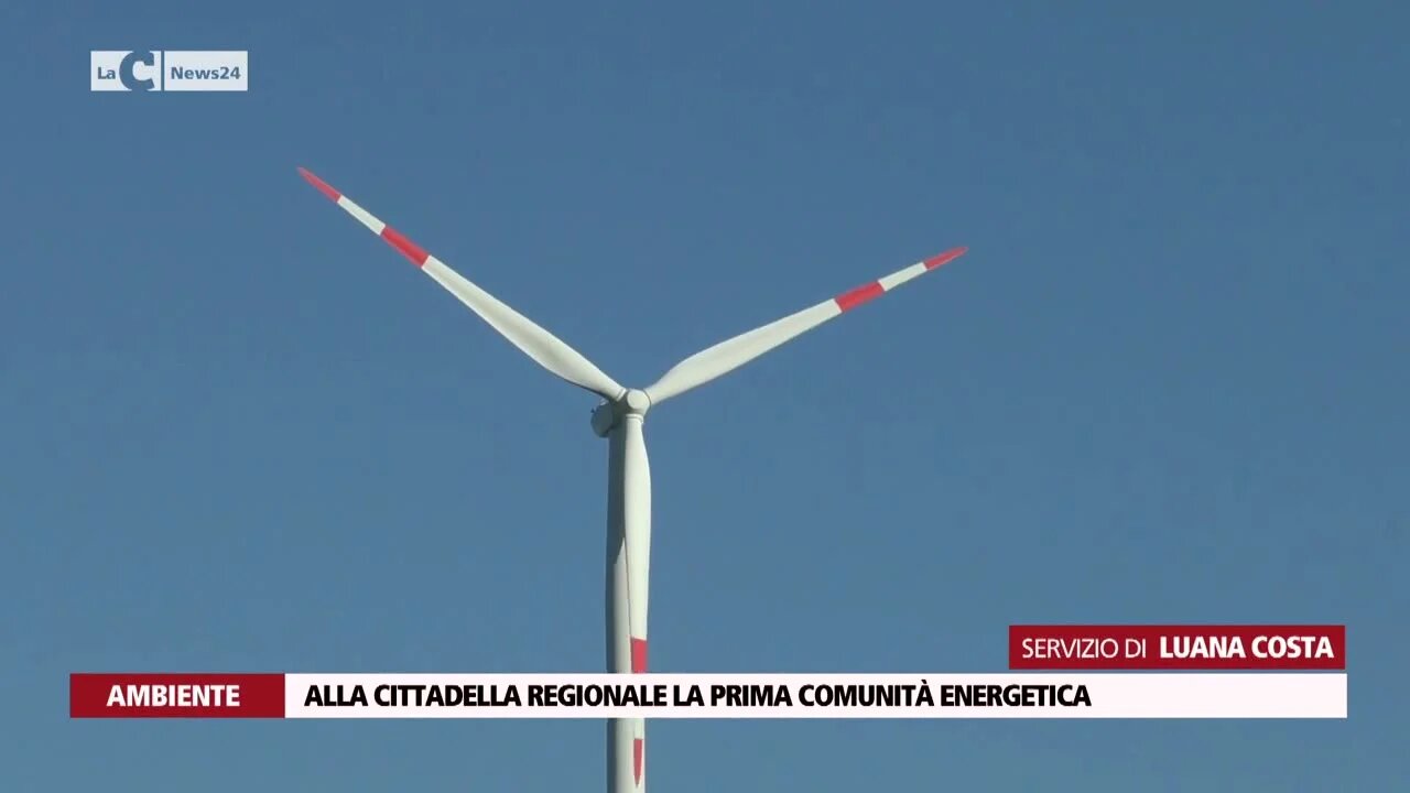 Alla Cittadella regionale la prima comunità energetica