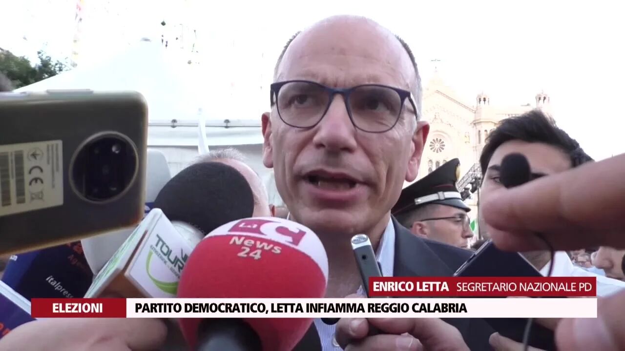 Partito Democratico, Letta infiamma Reggio Calabria