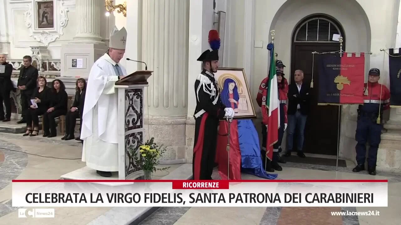 Celebrata la Virgo Fidelis, Santa Patrona dei carabinieri