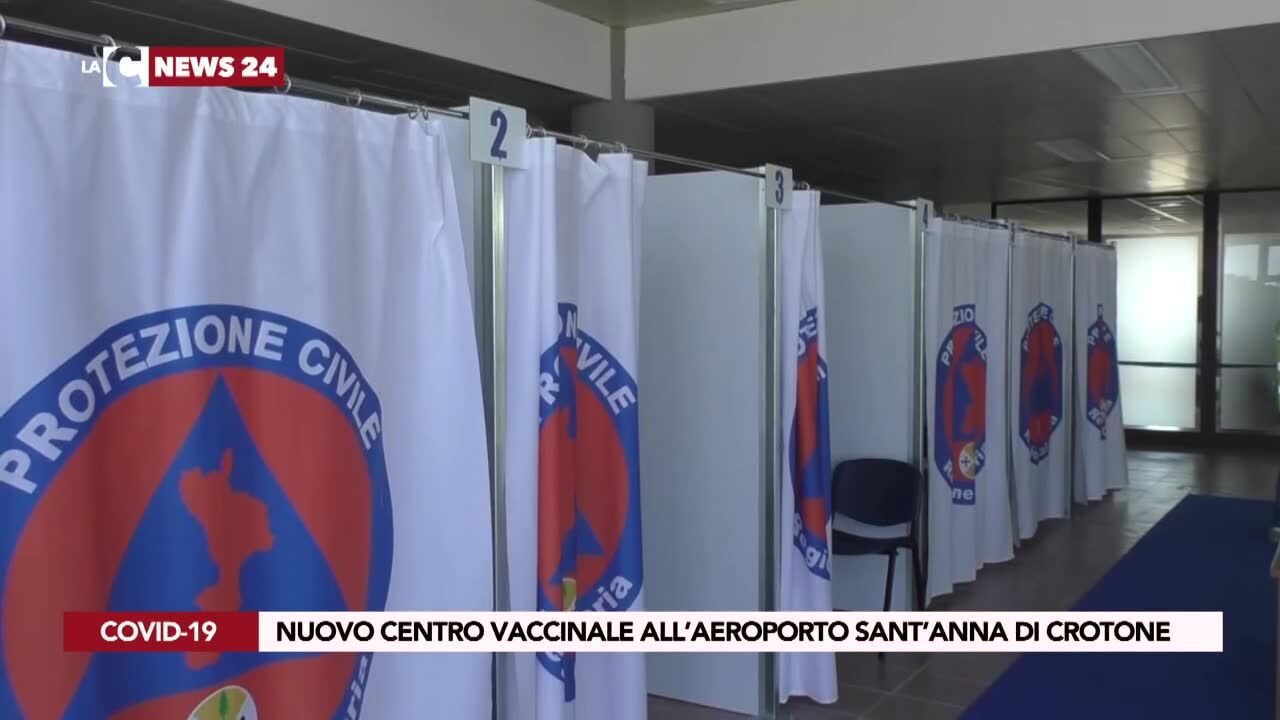Nuovo centro vaccinale all’aeroporto Sant’Anna di Crotone