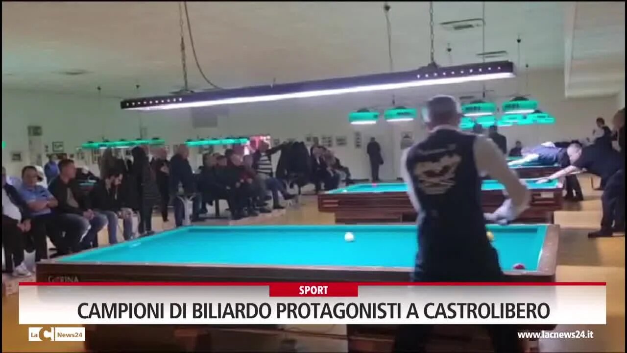 Campioni di biliardo protagonisti a Castrolibero