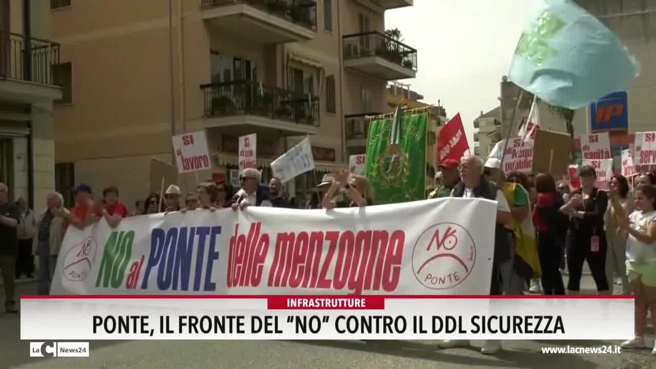 Ponte, il fronte del no contro il ddl sicurezza