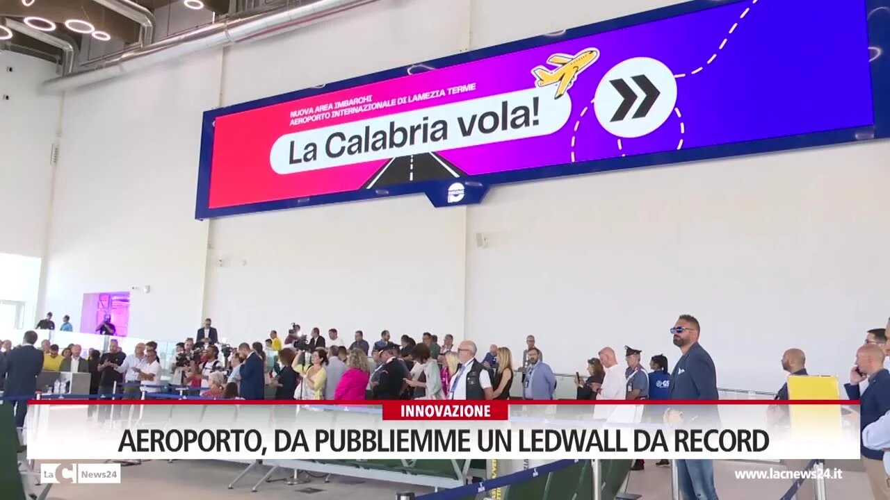 Aeroporto, da Pubbliemme un ledwall da record