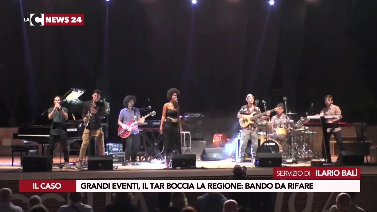 Grandi eventi, il Tar boccia la Regione: bando da rifare