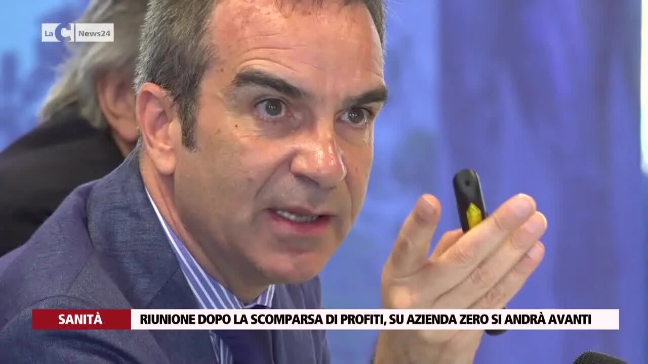 Riunione dopo la scomparsa di Profiti, su Azienda zero si andrà avanti