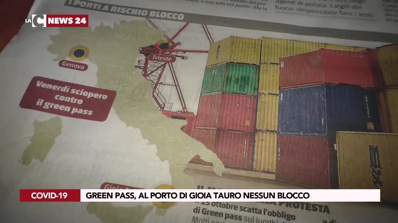 Green pass, al porto di Gioia Tauro nessun blocco