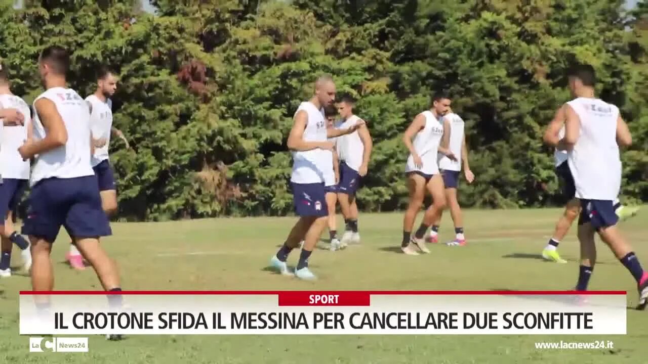 Il Crotone sfida il Messina per cancellare due sconfitte