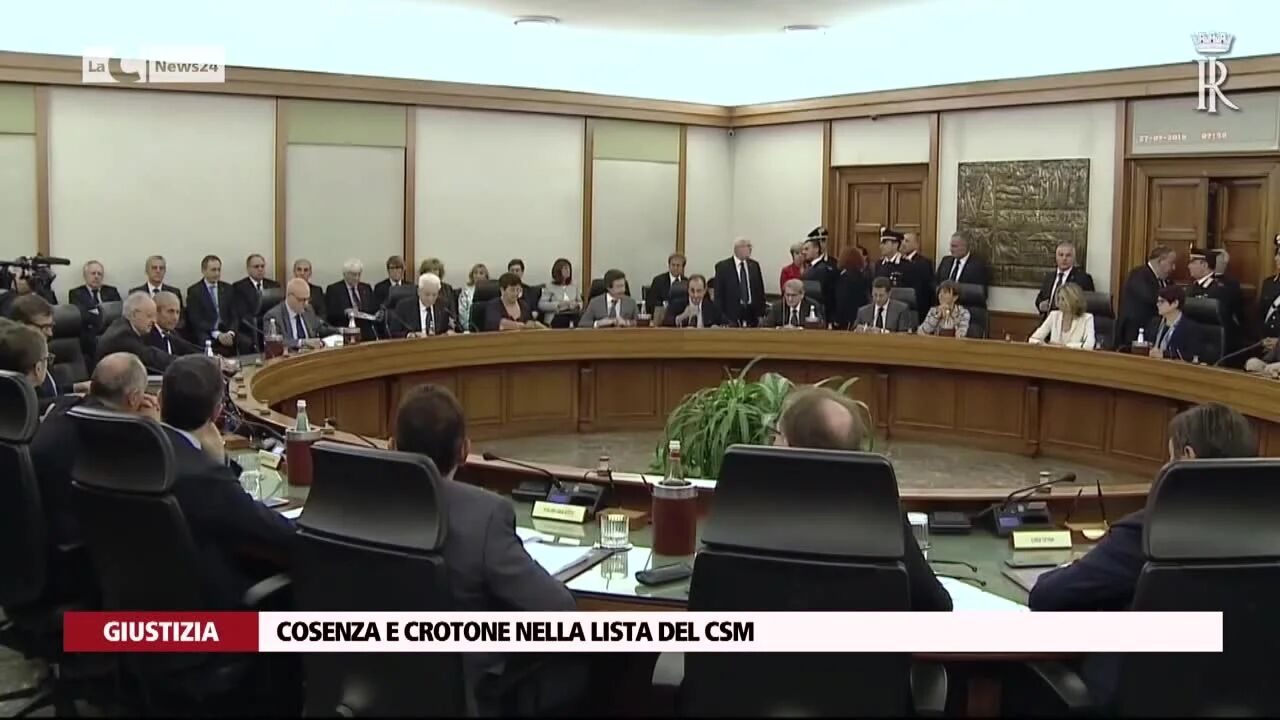 Cosenza e Crotone nella lista del Csm